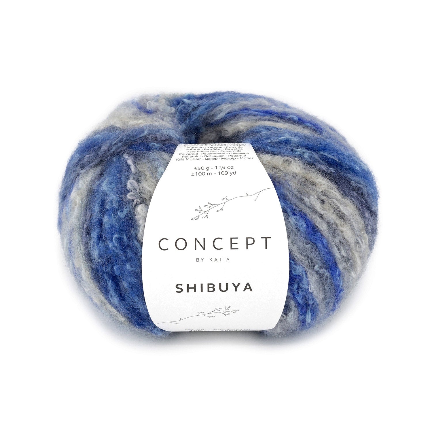 Shibuya de Katia - Hilo de mezcla con Merino, Algodón y Mohair