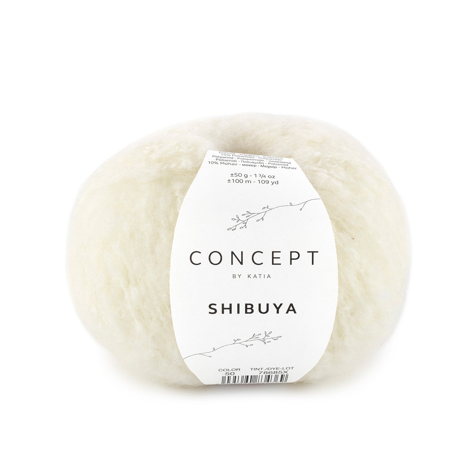 Shibuya de Katia - Hilo de mezcla con Merino, Algodón y Mohair