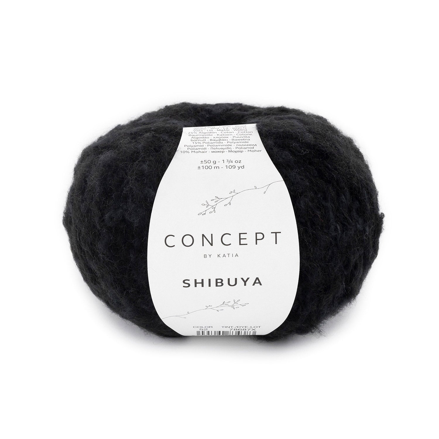 Shibuya de Katia - Hilo de mezcla con Merino, Algodón y Mohair