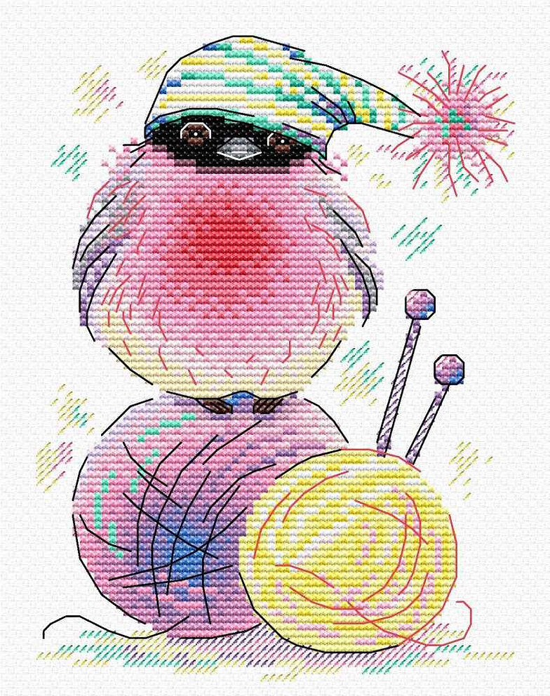 Feather Ball - SM-282 MP Studia - Cross Stitch Kit