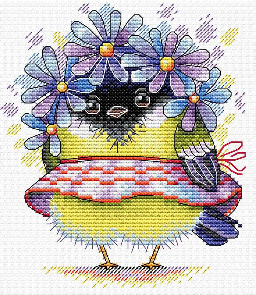 Romantic Bird - SM-299 MP Studia - Cross Stitch Kit