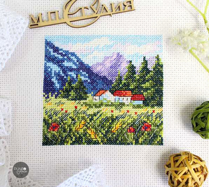 Mountain Landscape - SM-614 MP Studia - Cross Stitch Kit