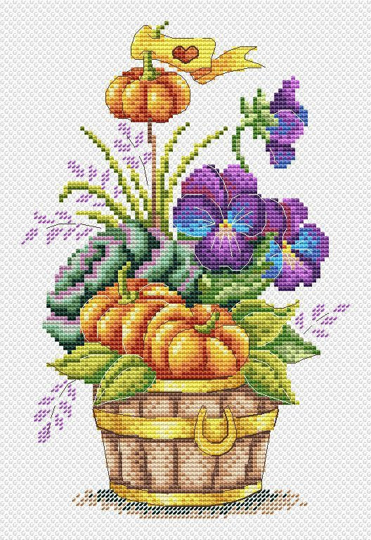 Pumpkin Bunch - SM-645 MP Studia - Cross Stitch Kit