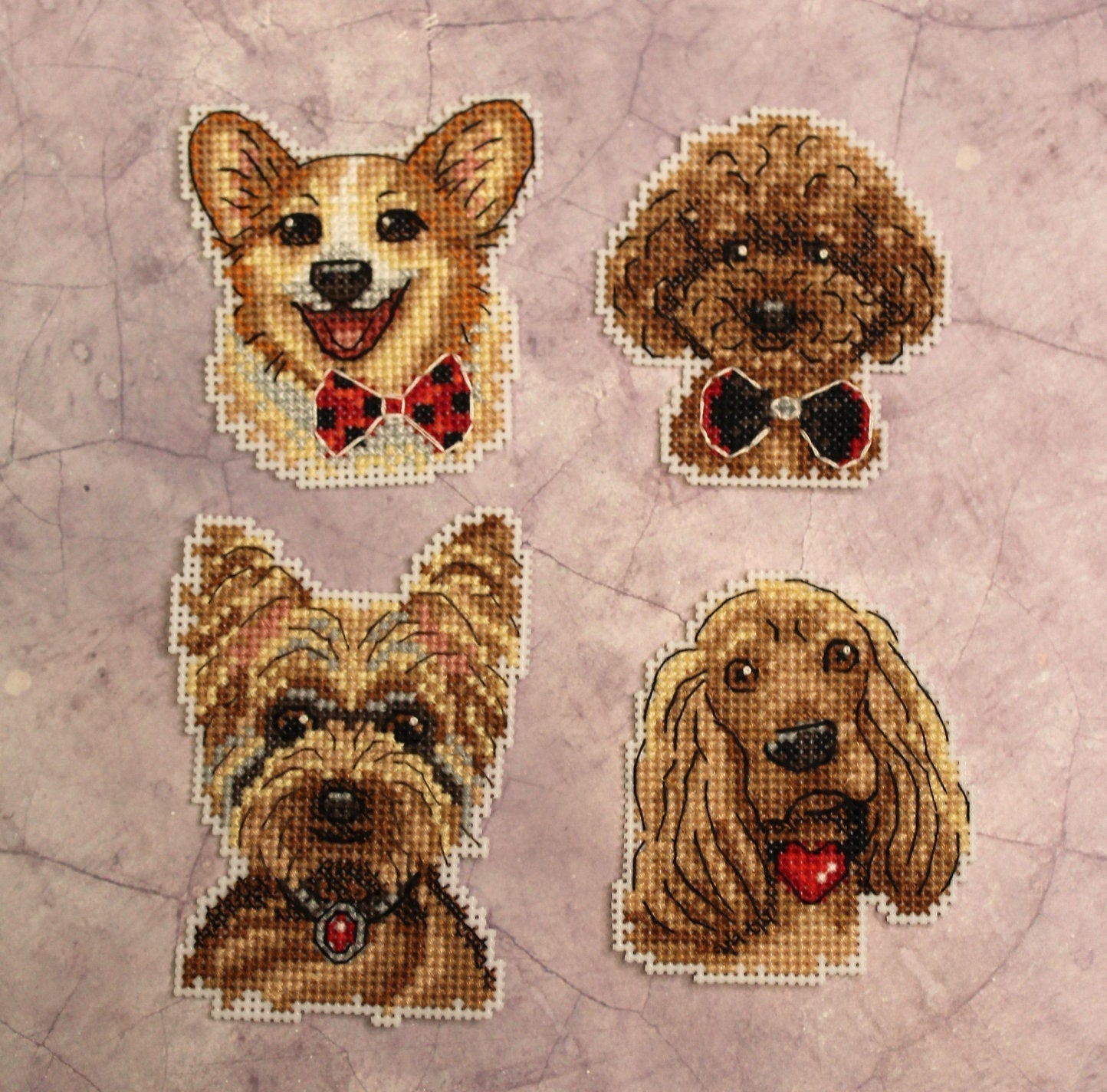 Dogs. Magnets - SR-825 MP Studia - Cross Stitch Kit