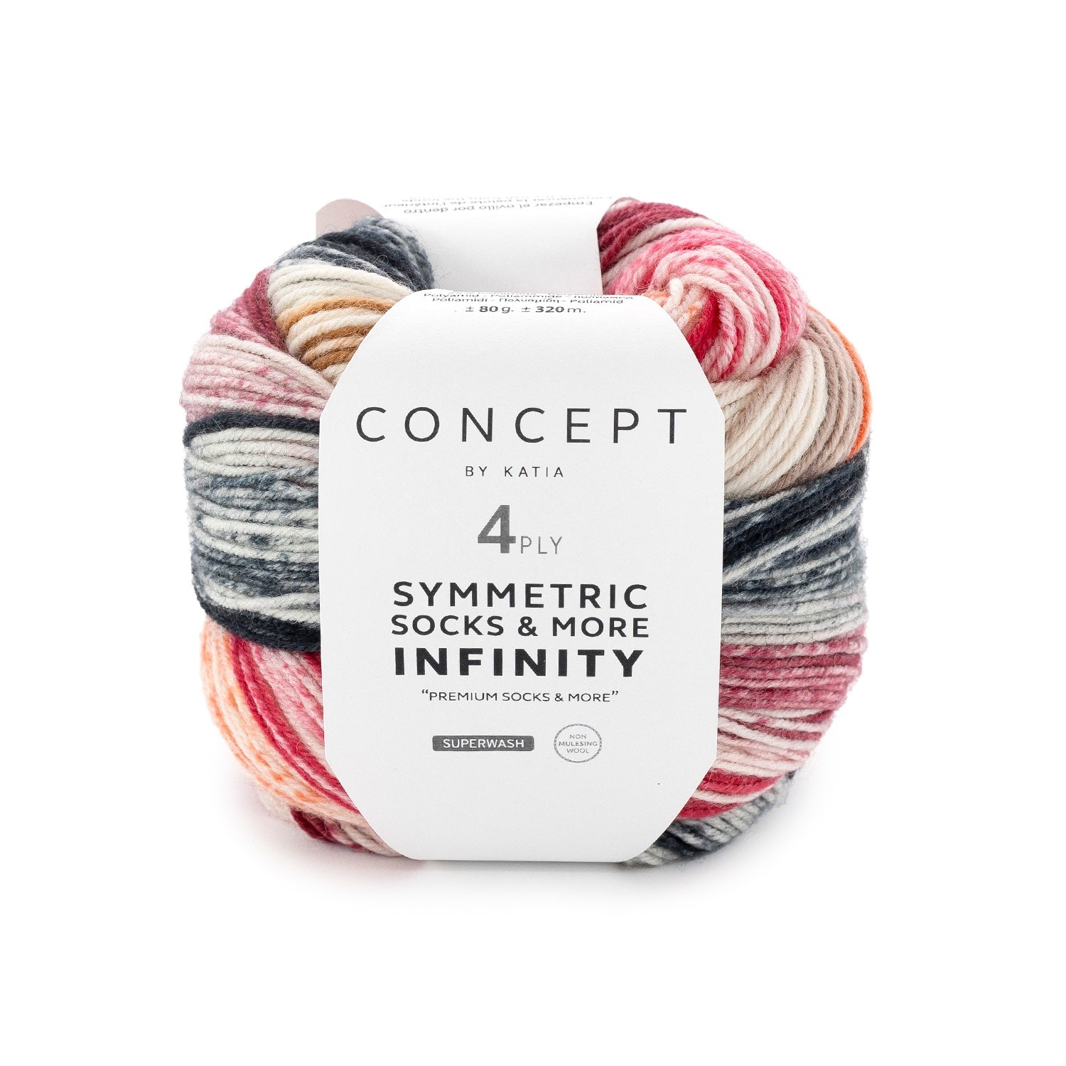 Symmetric Socks & More Infinity - Hilo Degradado con Ciclo Perfecto y Detalles en Crudo