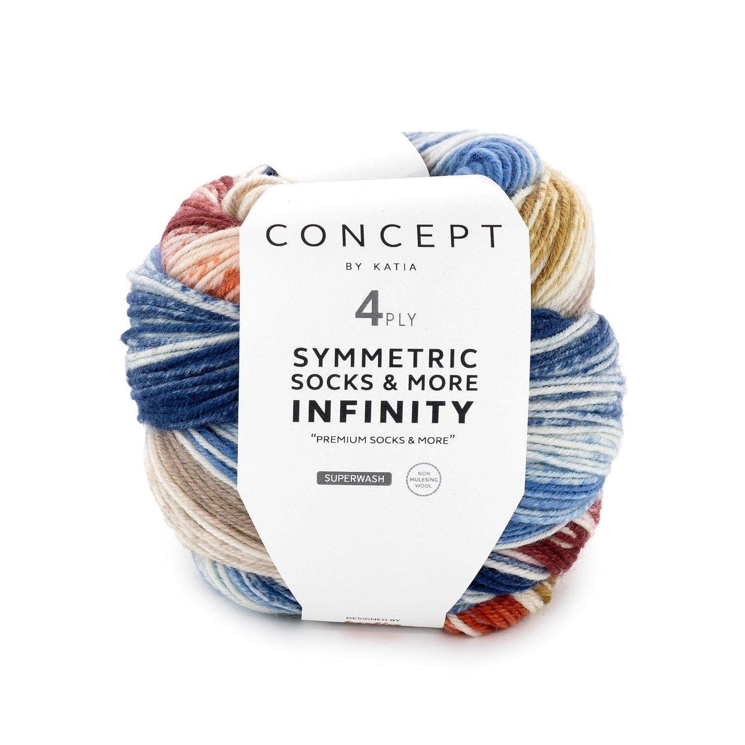 Symmetric Socks & More Infinity - Hilo Degradado con Ciclo Perfecto y Detalles en Crudo
