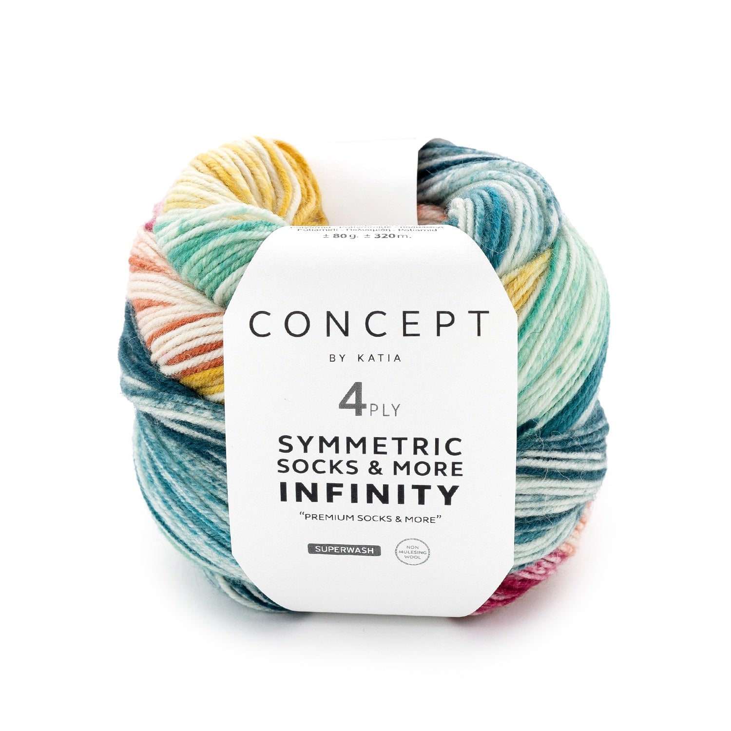 Symmetric Socks & More Infinity - Hilo Degradado con Ciclo Perfecto y Detalles en Crudo