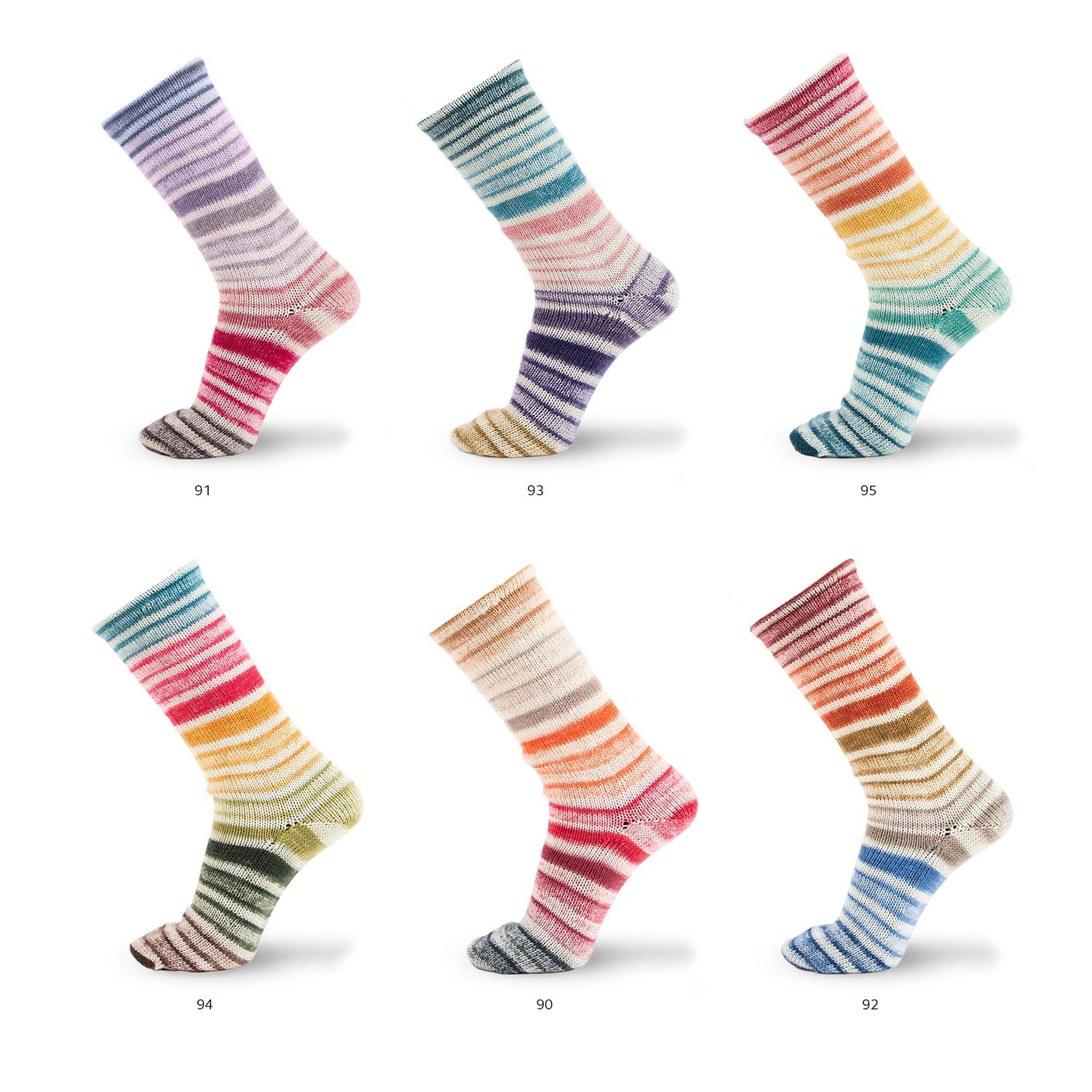 Symmetric Socks & More Infinity - Hilo Degradado con Ciclo Perfecto y Detalles en Crudo