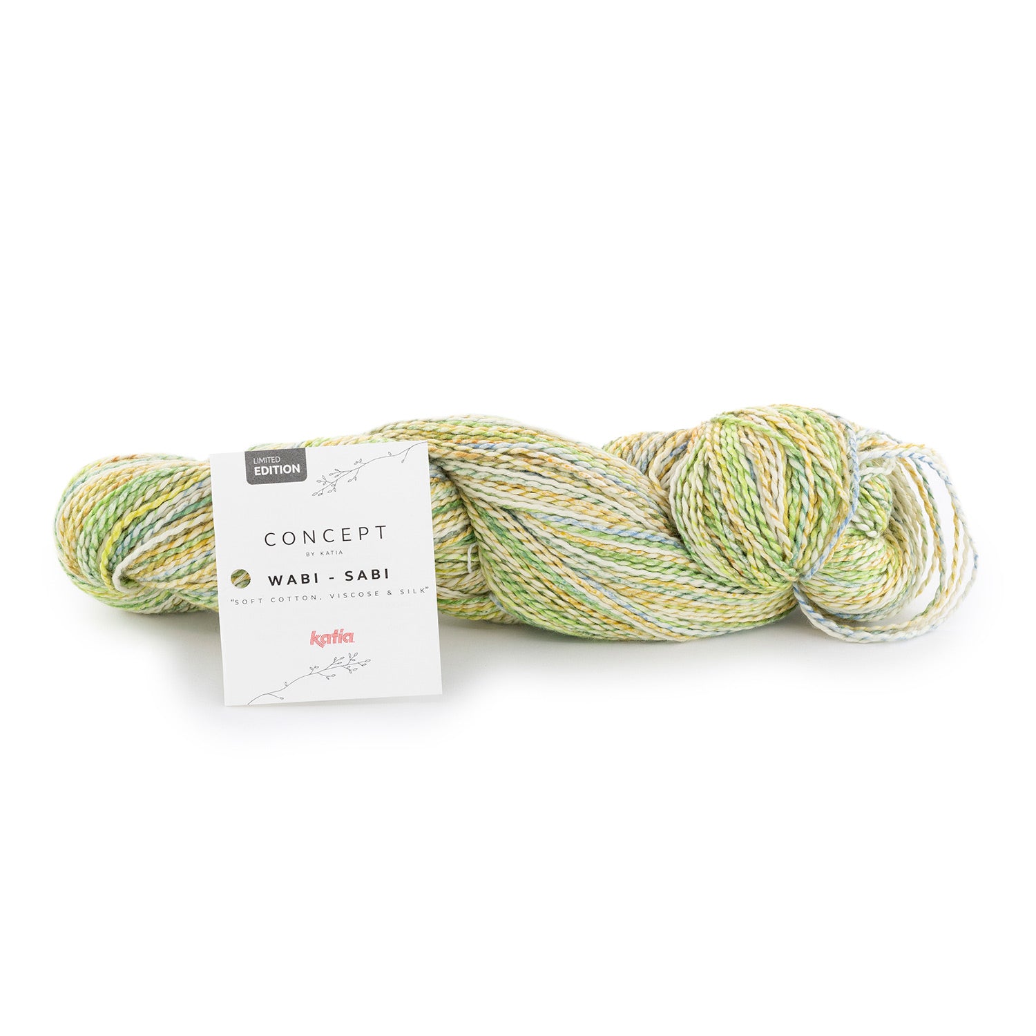 Lana Katia Wabi-Sabi - Hilo Fantasía de Edición Limitada con Textura Ondulada y Estampado Multicolor