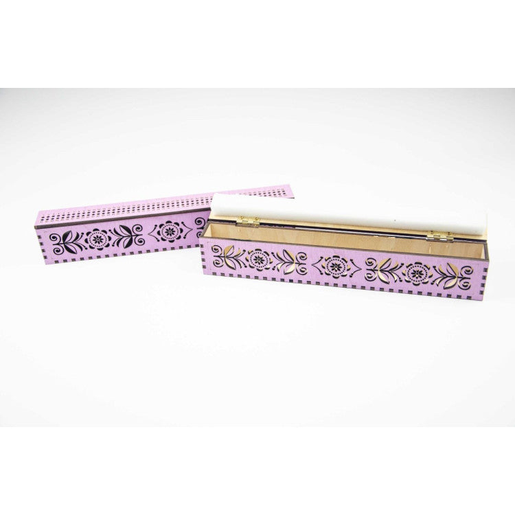 Organizador para Agujas en Base de Madera, LAVENDER con 100 Huecos OG-061