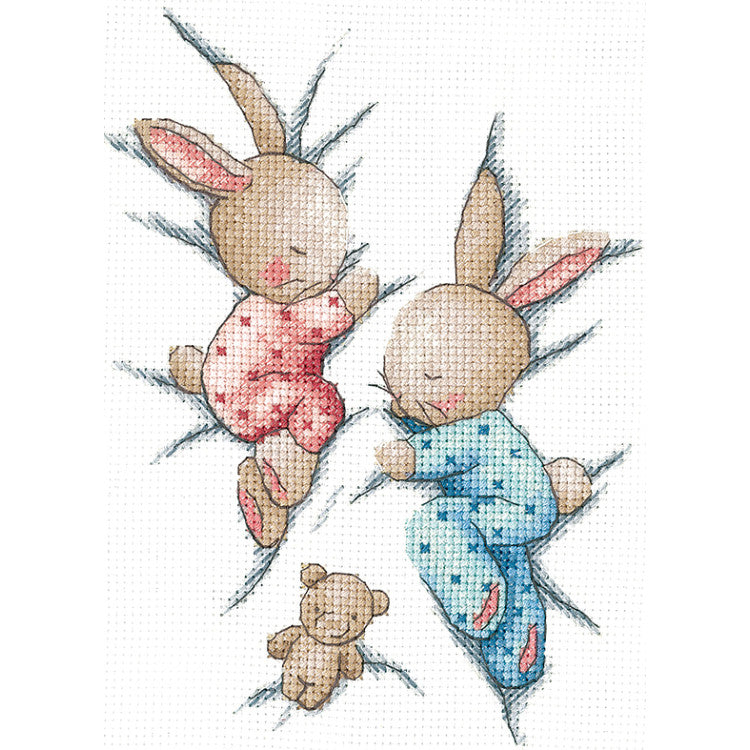 Cross stitch kit "Sleeping bunnies" SANS-70 Andriana