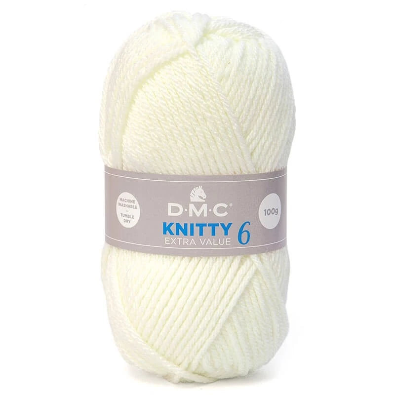 Knitty 6 - Lana Acrílica Gruesa, Suave y Fácil de Cuidar