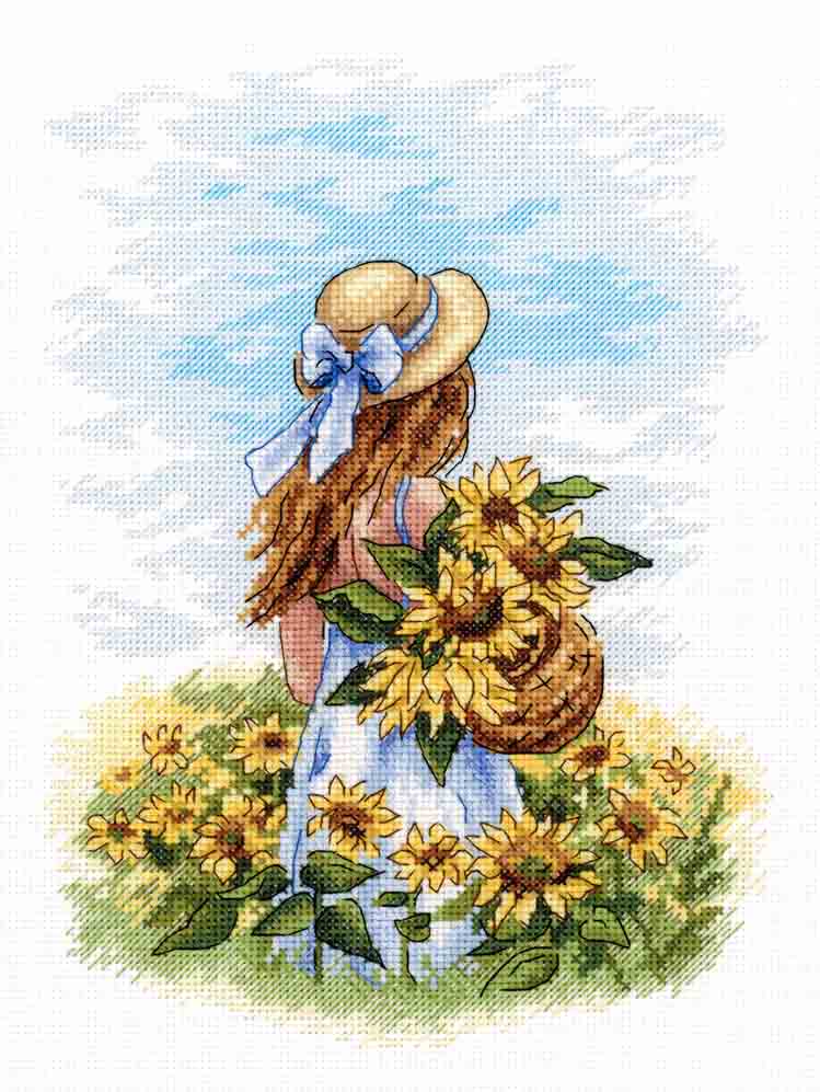 Cross stitch kit "Across the sunny field" SNV-849 MP Studia