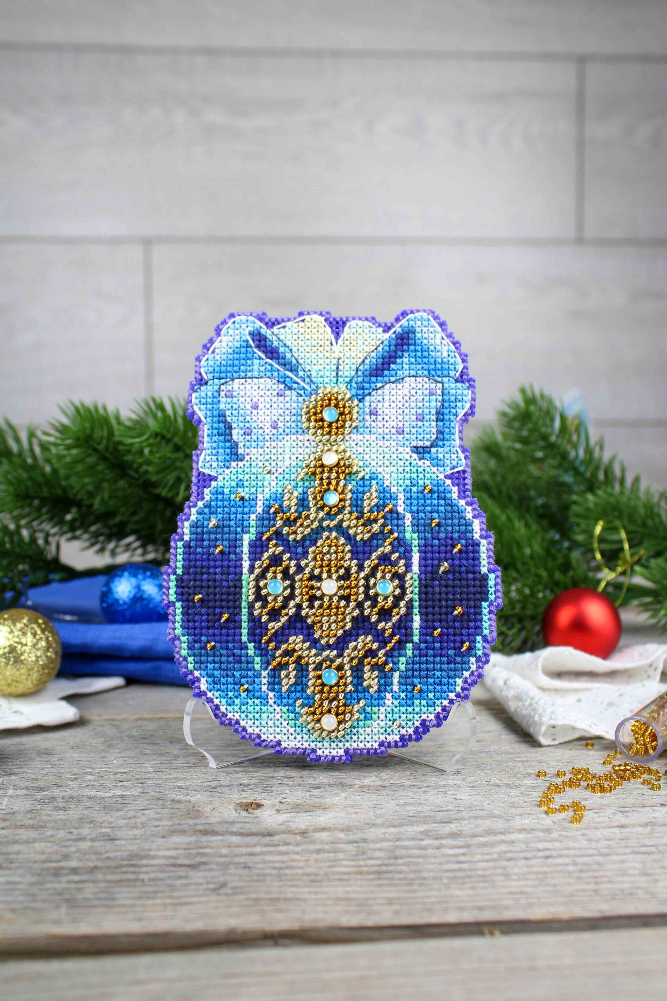 Cross stitch kit "Christmas tree ball. Magic of the night" SR-969 MP Studia