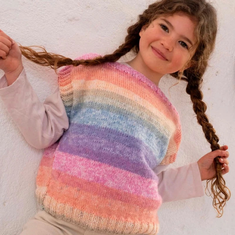 Ultrasoft Colors - Hilo Estampado Suave y Esponjoso para Tejer y Ganchillo