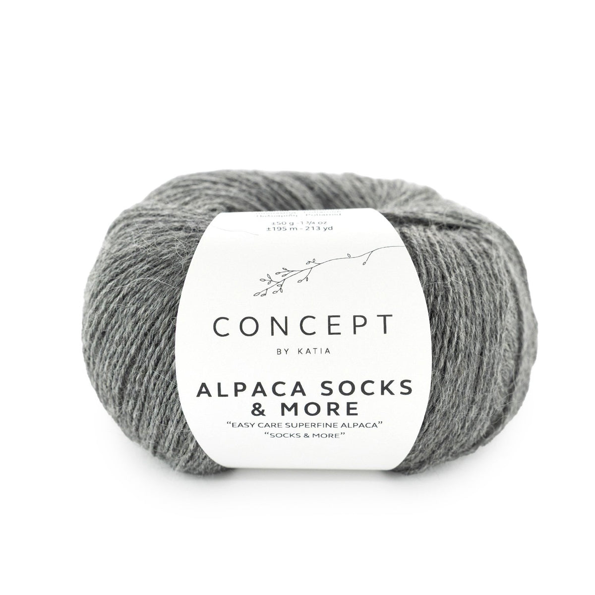 ALPACA SOCKS & MORE de Katia, referencia de color 306 (Gris oscuro)