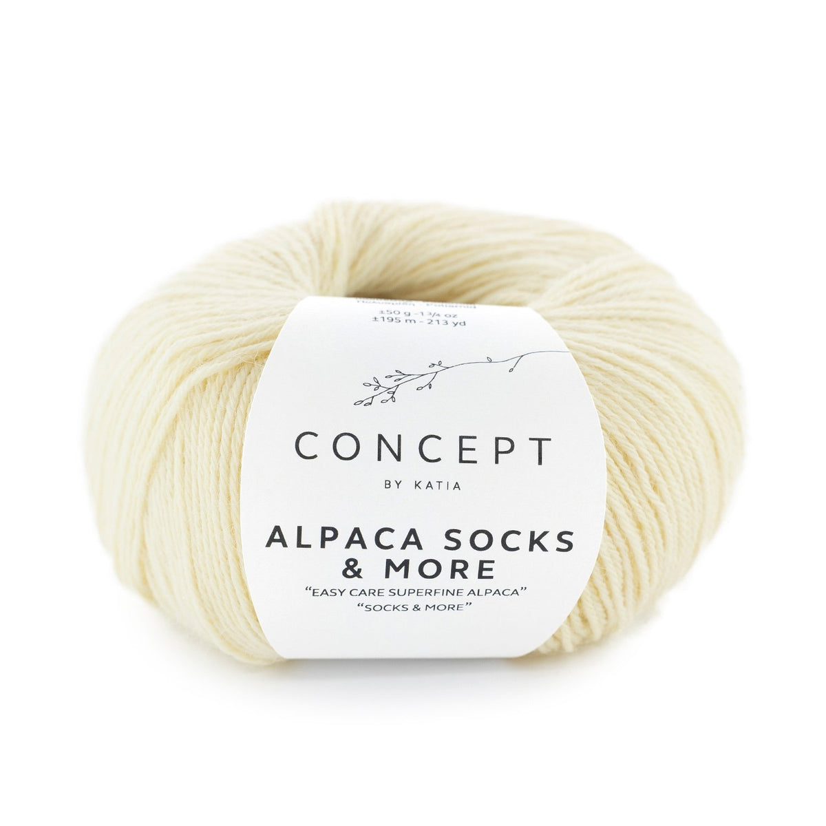 ALPACA SOCKS & MORE de Katia, referencia de color 319 (Marfil)