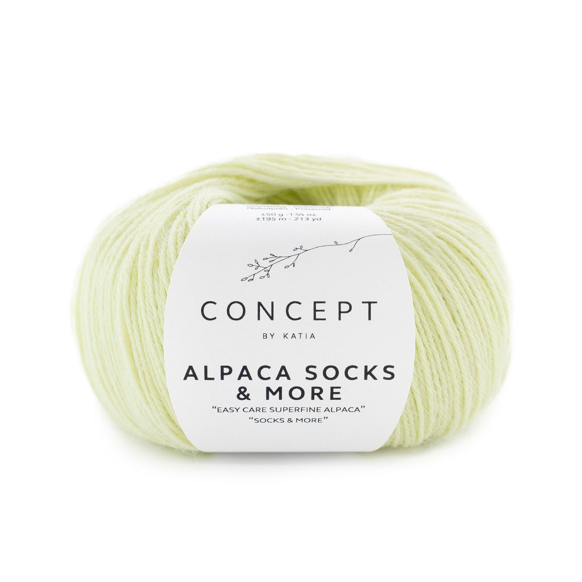ALPACA SOCKS & MORE de Katia, referencia de color 314 (Verde blanquecino)