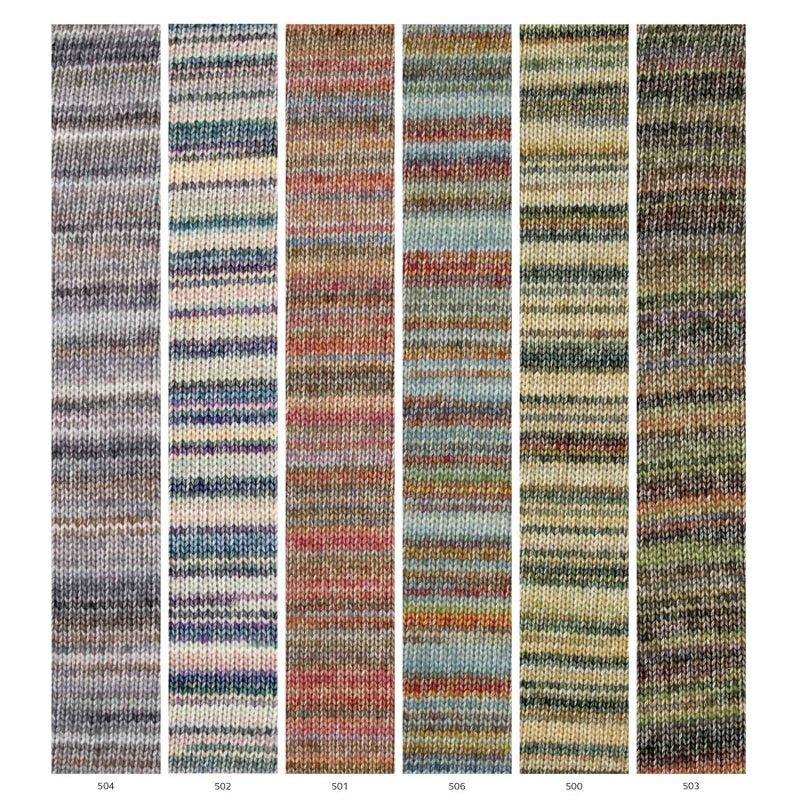 Ovillo Cotton-Merino Rainbow – 70% Algodón 30% Merino Extrafine – 50g