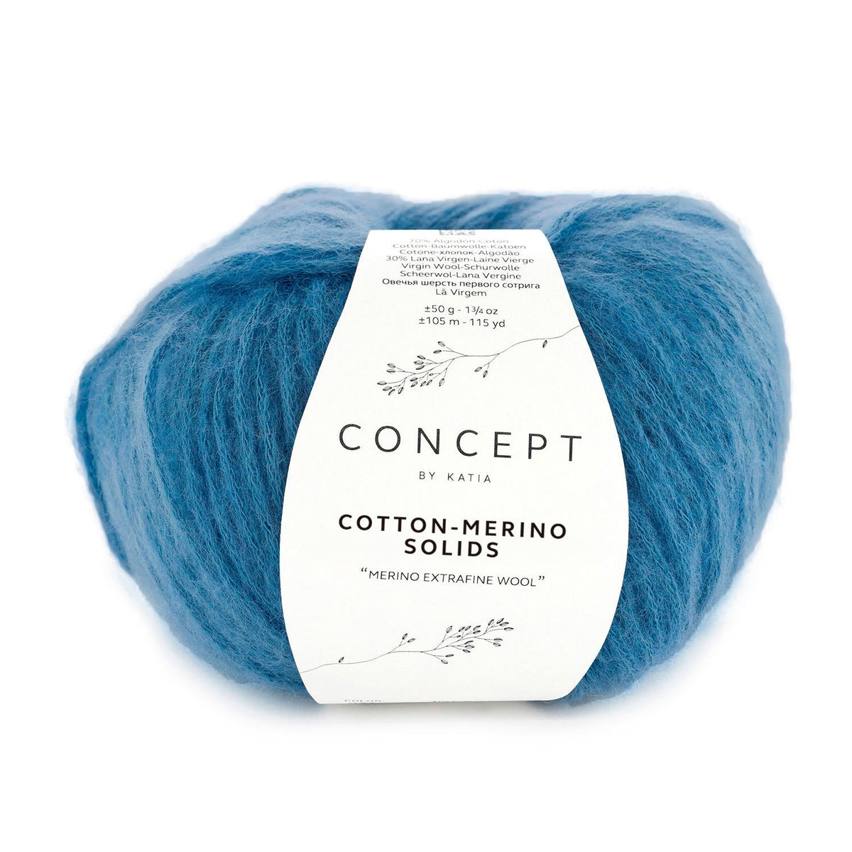 COTTON-MERINO SOLIDS de Katia, referencia de color 71 (Tejano)