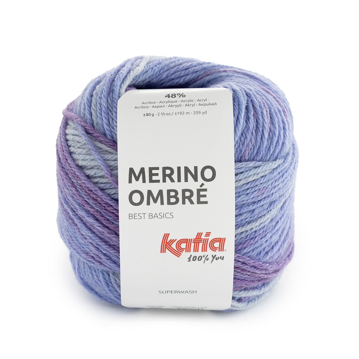 Katia Merino Ombré – Superwash-Wolle mit sanftem Farbverlauf