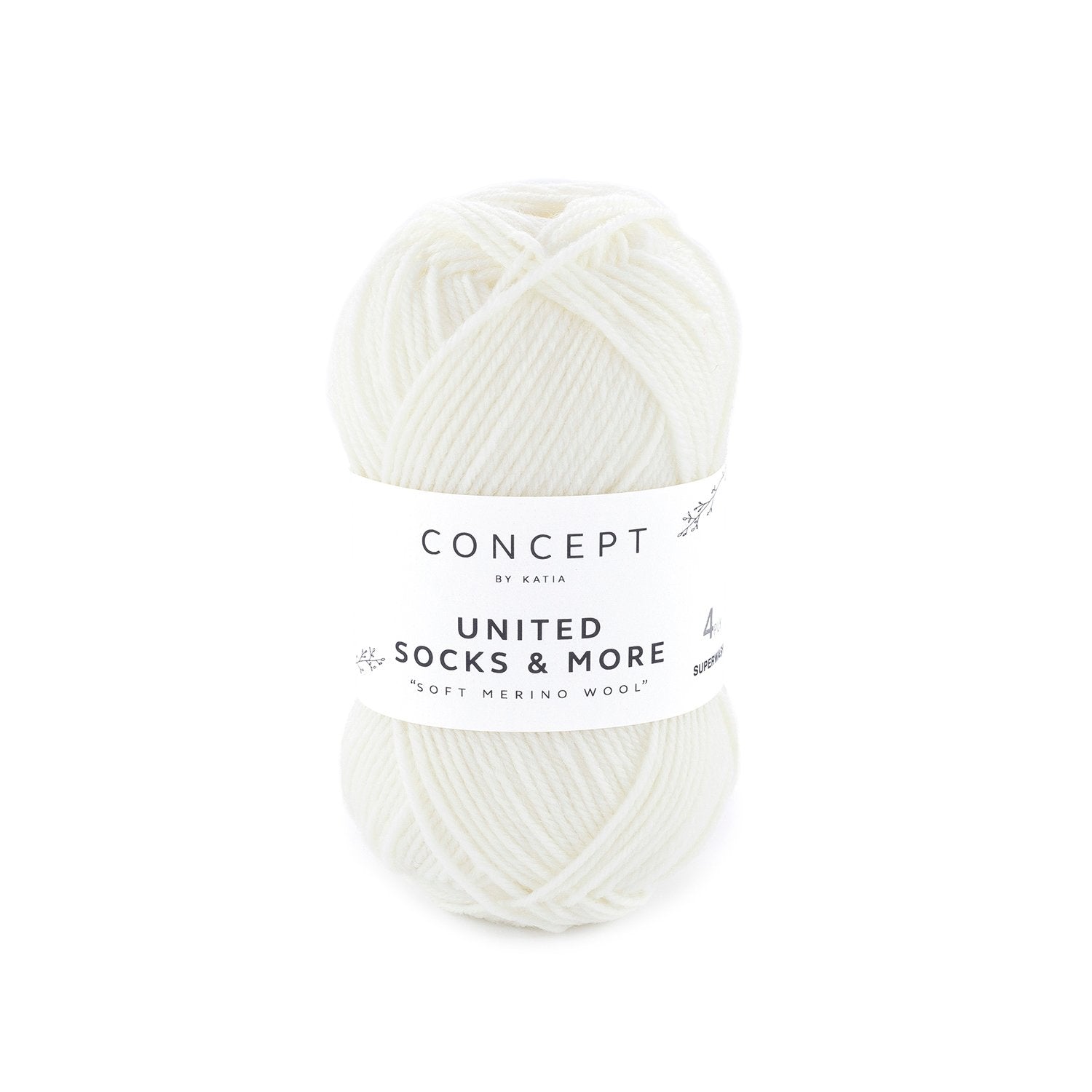 United Socks & More - Hilo Fino de Merino Superwash para Calcetines, Accesorios y Ropa Infantil