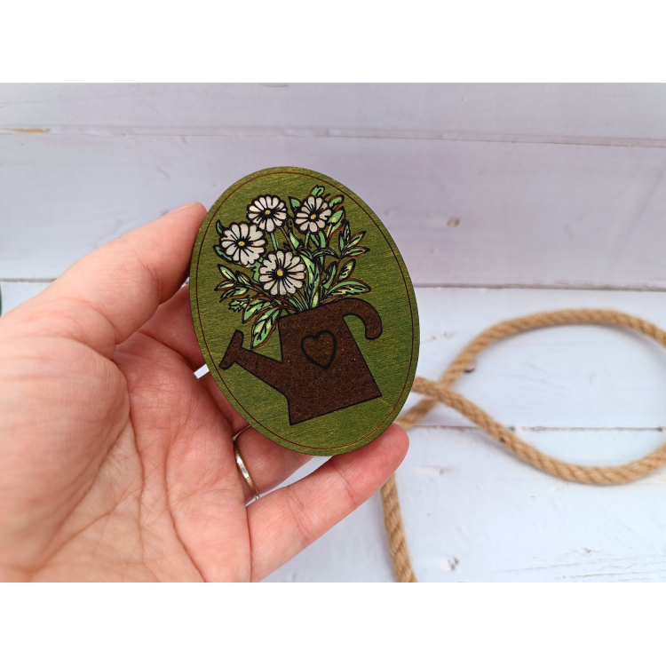 Estuche de Agujas KF056/121G “Regadera con Flores” de Wizardi