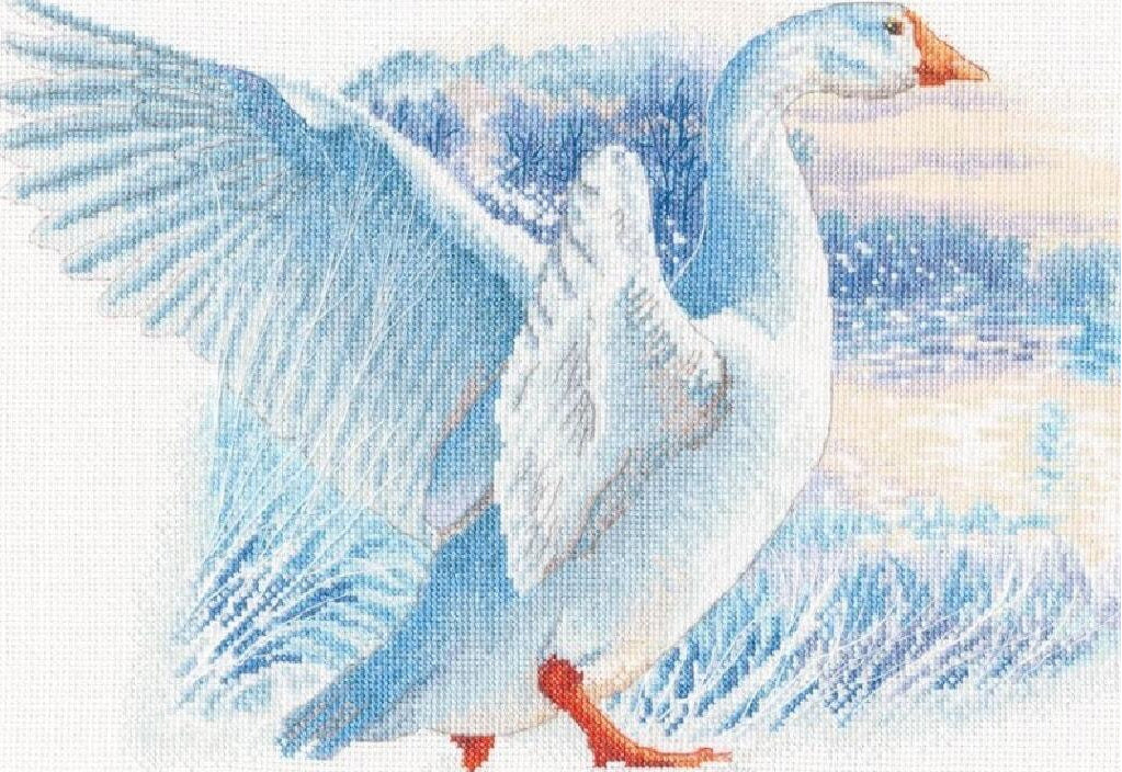 Cross stitch kit. Snow Goose - M855 RTO