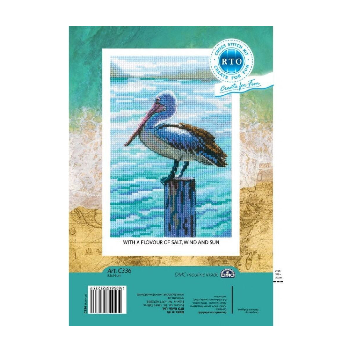 Cross stitch kit. Pelican - C336 RTO