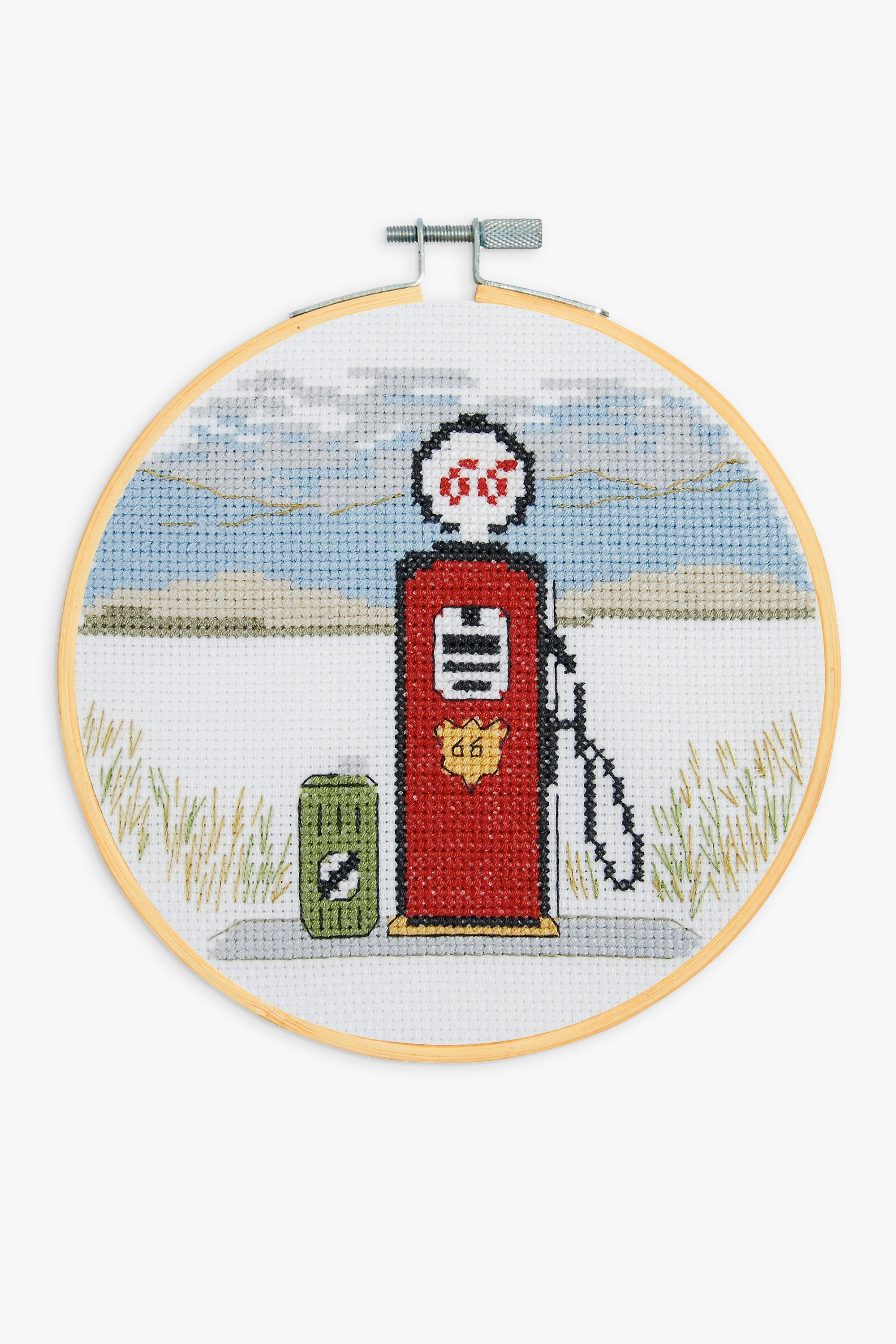 American Gasoline Pump - DMC Cross Stitch Kit