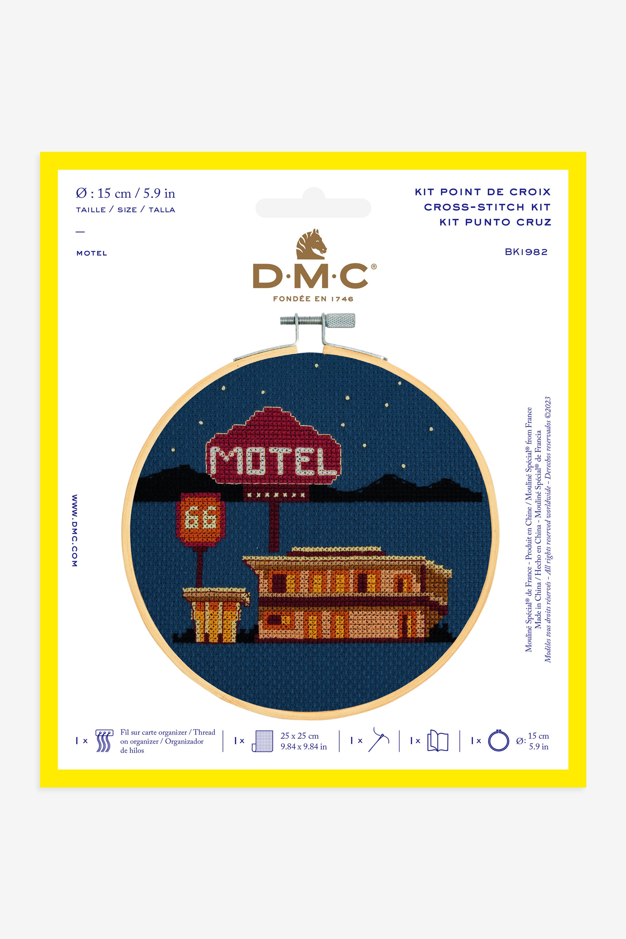 Motel American Dream - Kit de Punto de Cruz de DMC