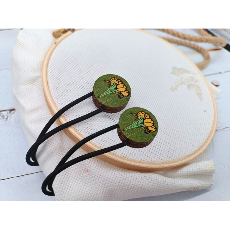 Magnetic Keepers Tulips (2 unidades) KF040/1G | Sujetadores magnéticos para tela