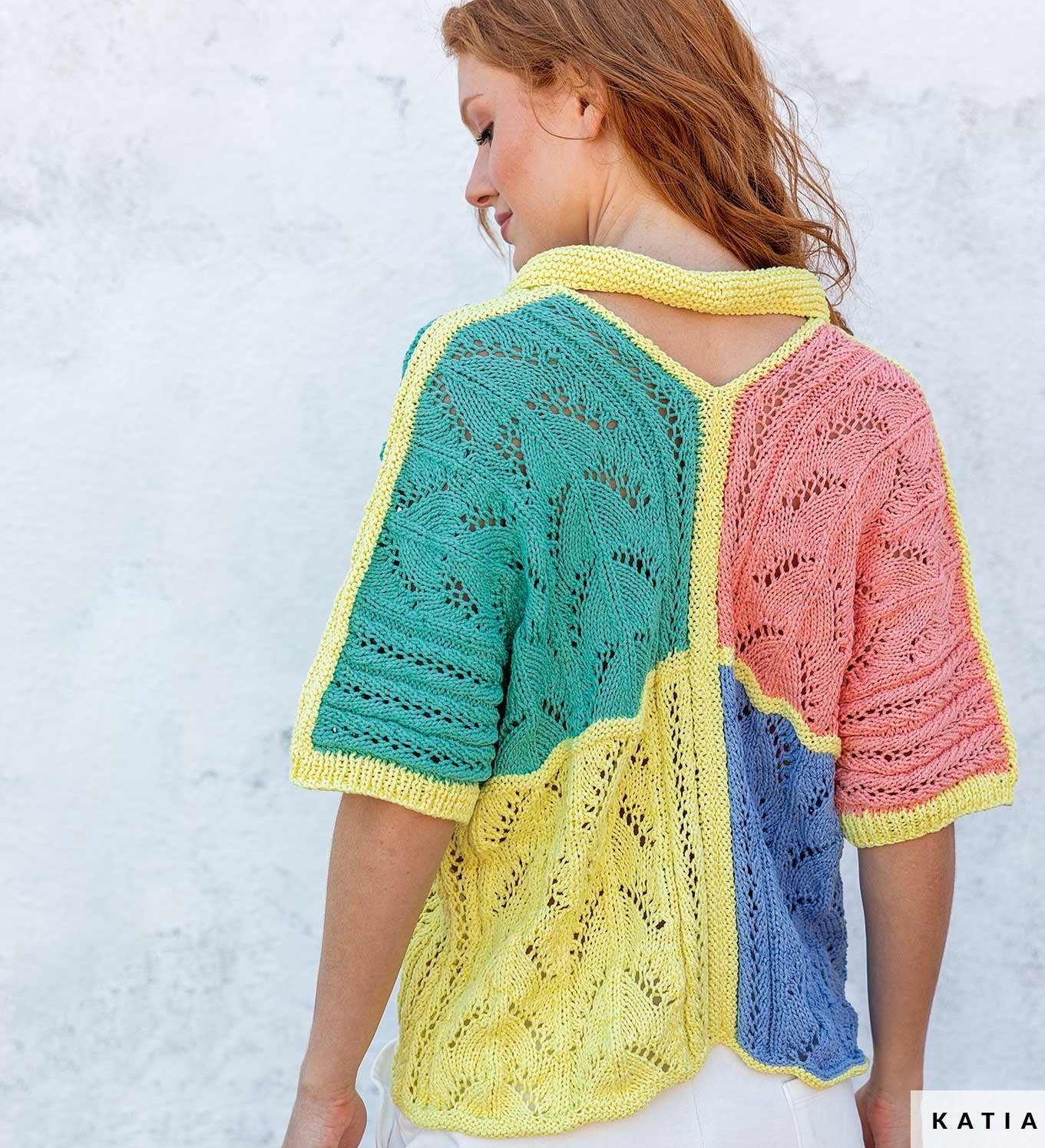 Free Knitting Pattern - Serendipia Polo by Katia