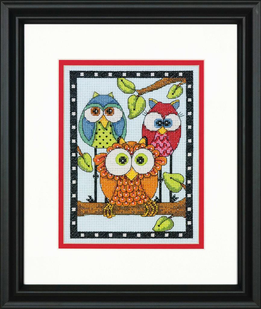 Owl Trio - 70-65159 Dimensions - Cross Stitch Kit