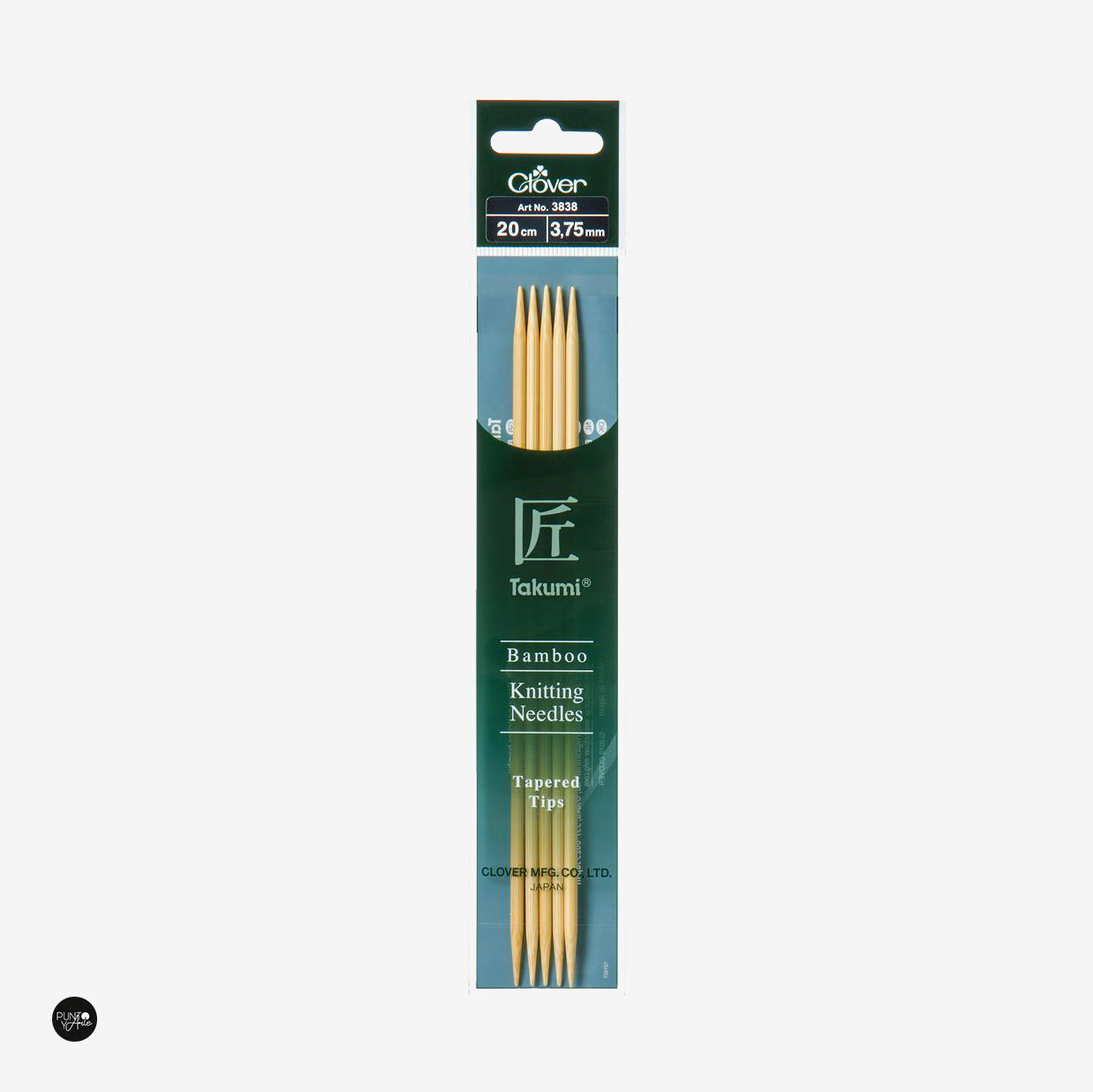 Takumi 20cm Clover Bamboo Double Pointed Knitting Needles | Quality and comfort for your knitting projects