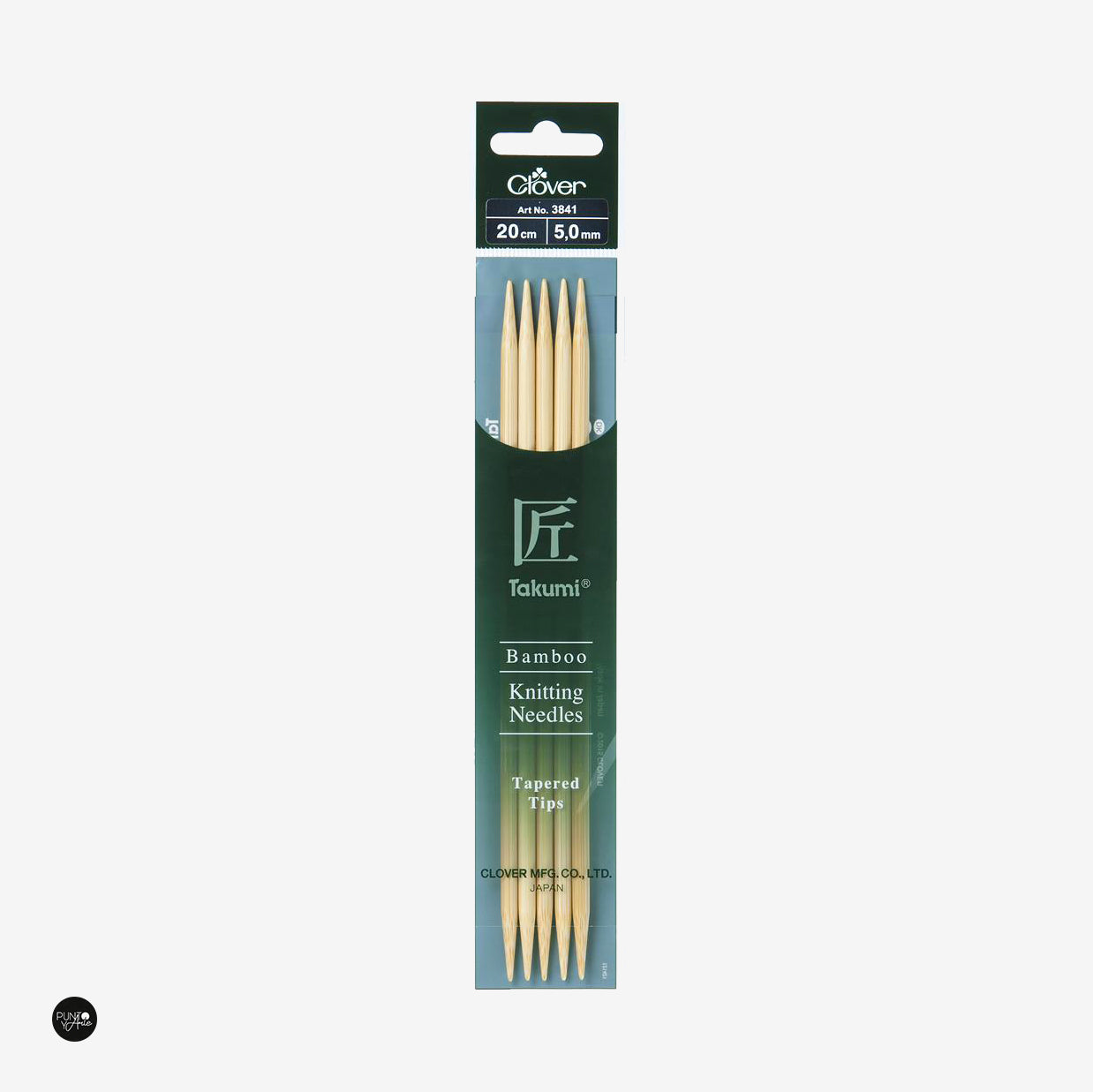 Takumi 20cm Clover Bamboo Double Pointed Knitting Needles | Quality and comfort for your knitting projects