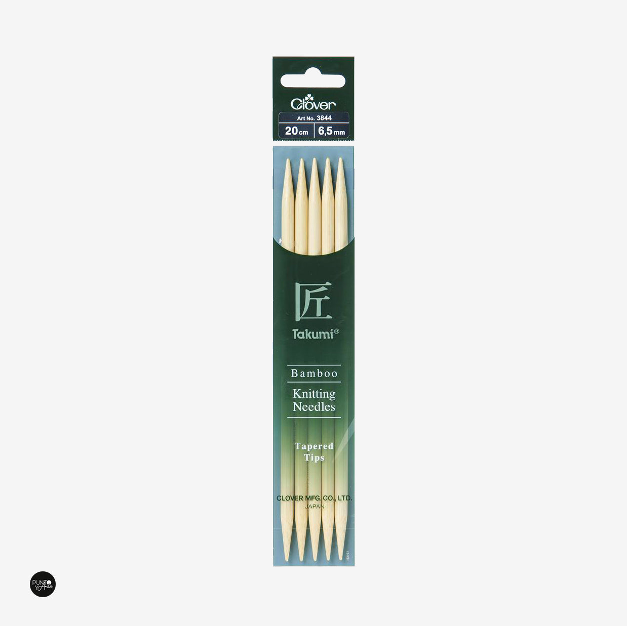 Takumi 20cm Clover Bamboo Double Pointed Knitting Needles | Quality and comfort for your knitting projects