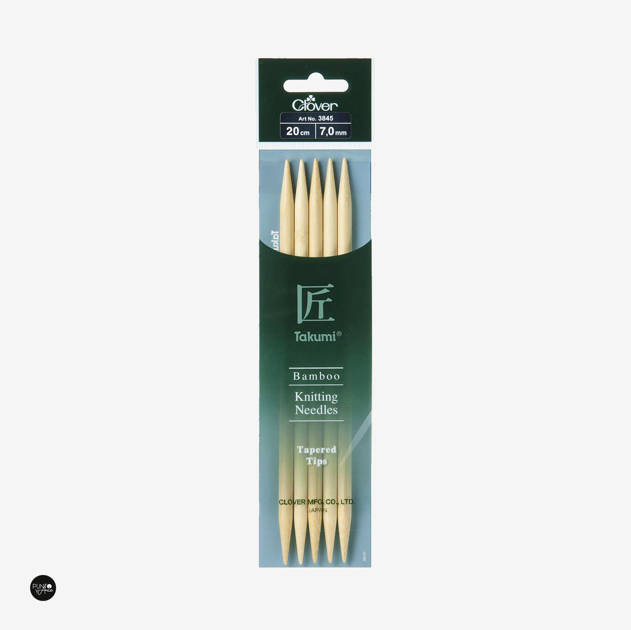 Takumi 20cm Clover Bamboo Double Pointed Knitting Needles | Quality and comfort for your knitting projects