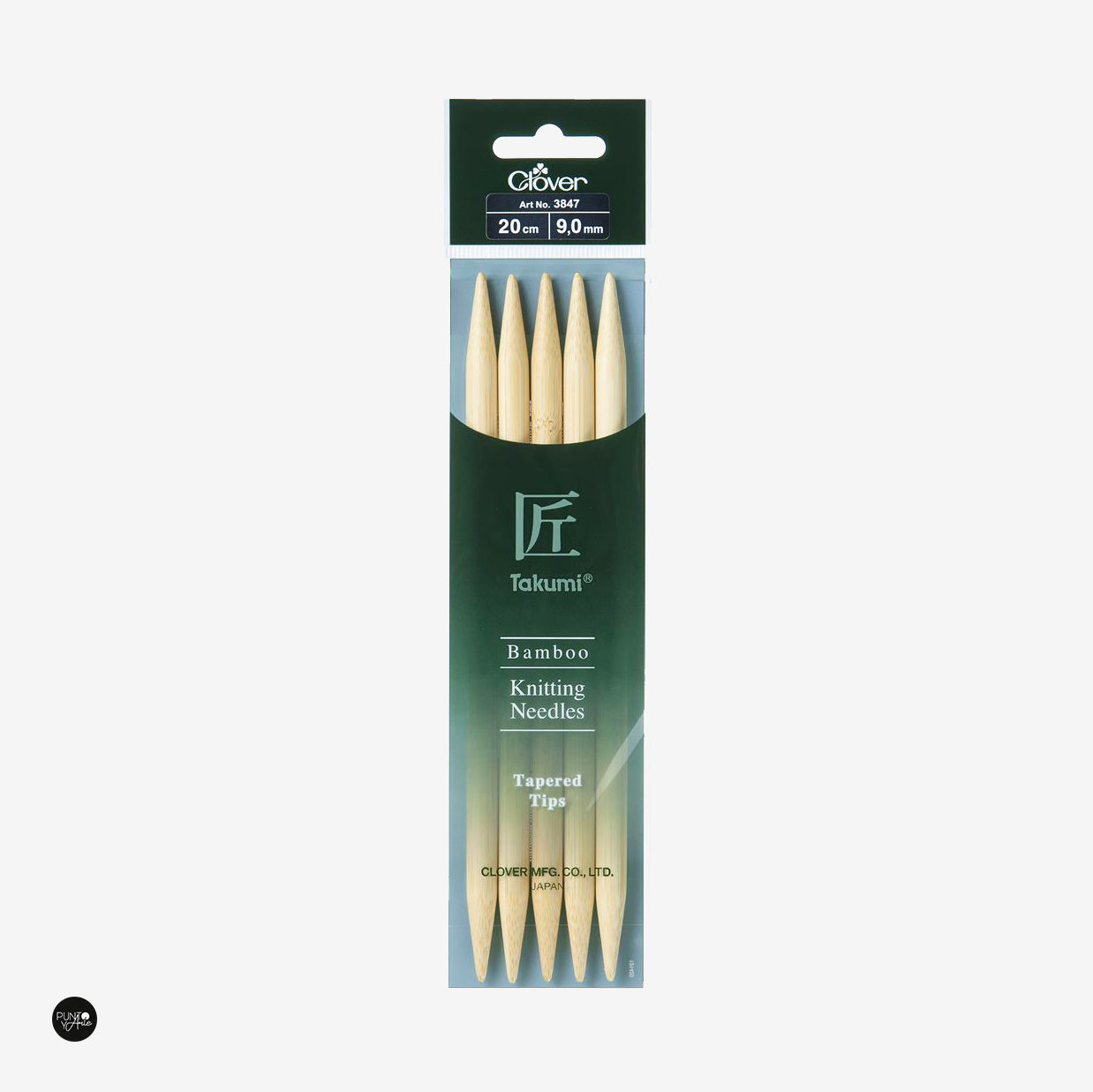 Takumi 20cm Clover Bamboo Double Pointed Knitting Needles | Quality and comfort for your knitting projects