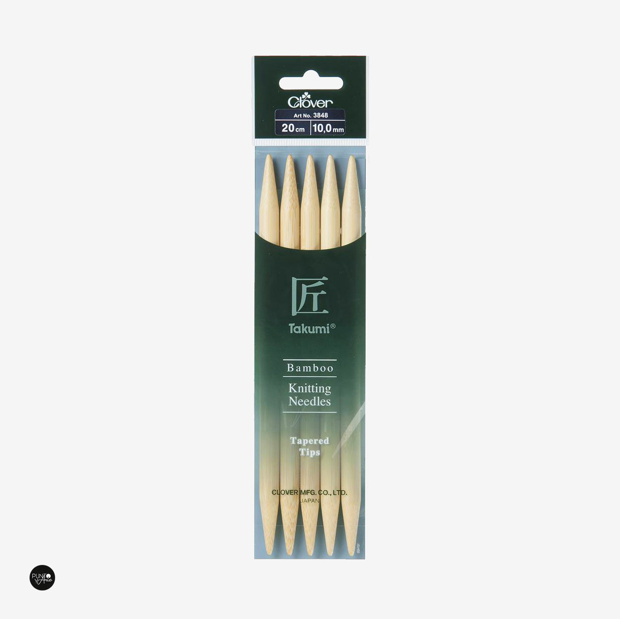 Takumi 20cm Clover Bamboo Double Pointed Knitting Needles | Quality and comfort for your knitting projects