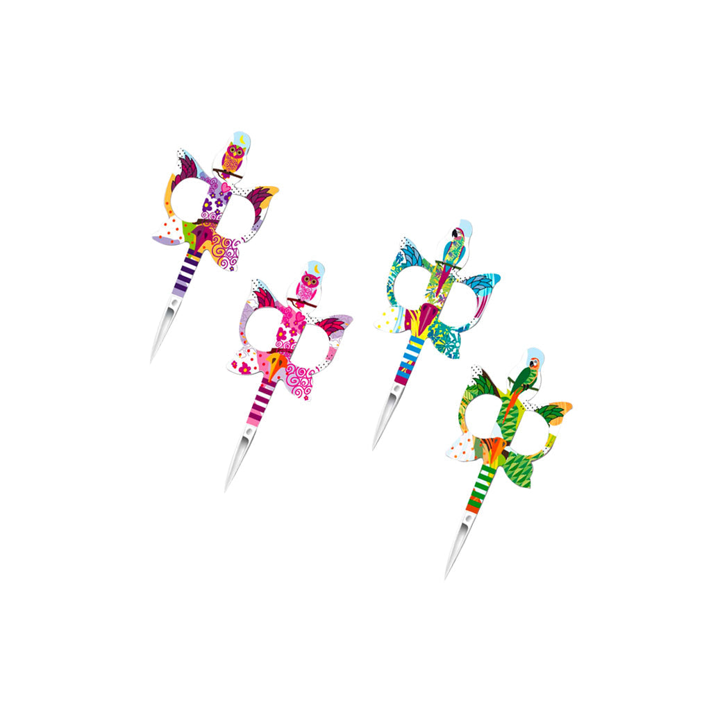 Tijeras de Bordado Bohin – Parrot Edition (Diseños de Loro) – 9 cm