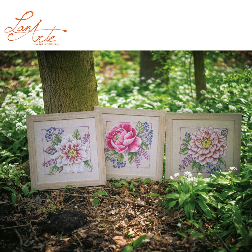 Blooming Rouge - Lanarte Cross Stitch Kit PN-0199792