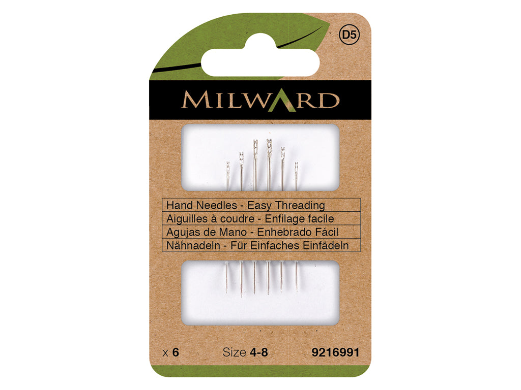 Milward Hand Needles 9216991: Easy Threading and Precision in Sizes No. 4-8