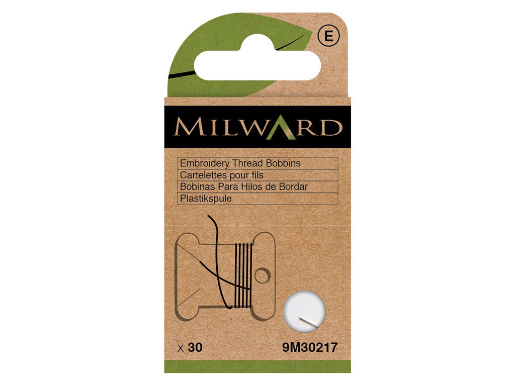Pack of 30 Milward 9M30217 Plastic Spools: Your Elegant Solution for Organizing Embroidery Threads
