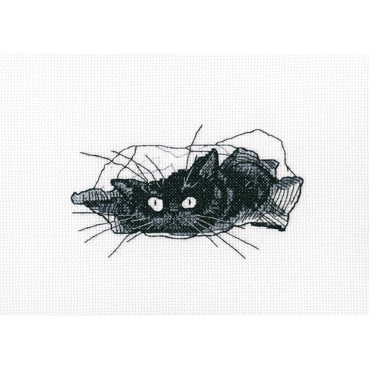 Cross stitch kit. Between Black Cats - M667 RTO