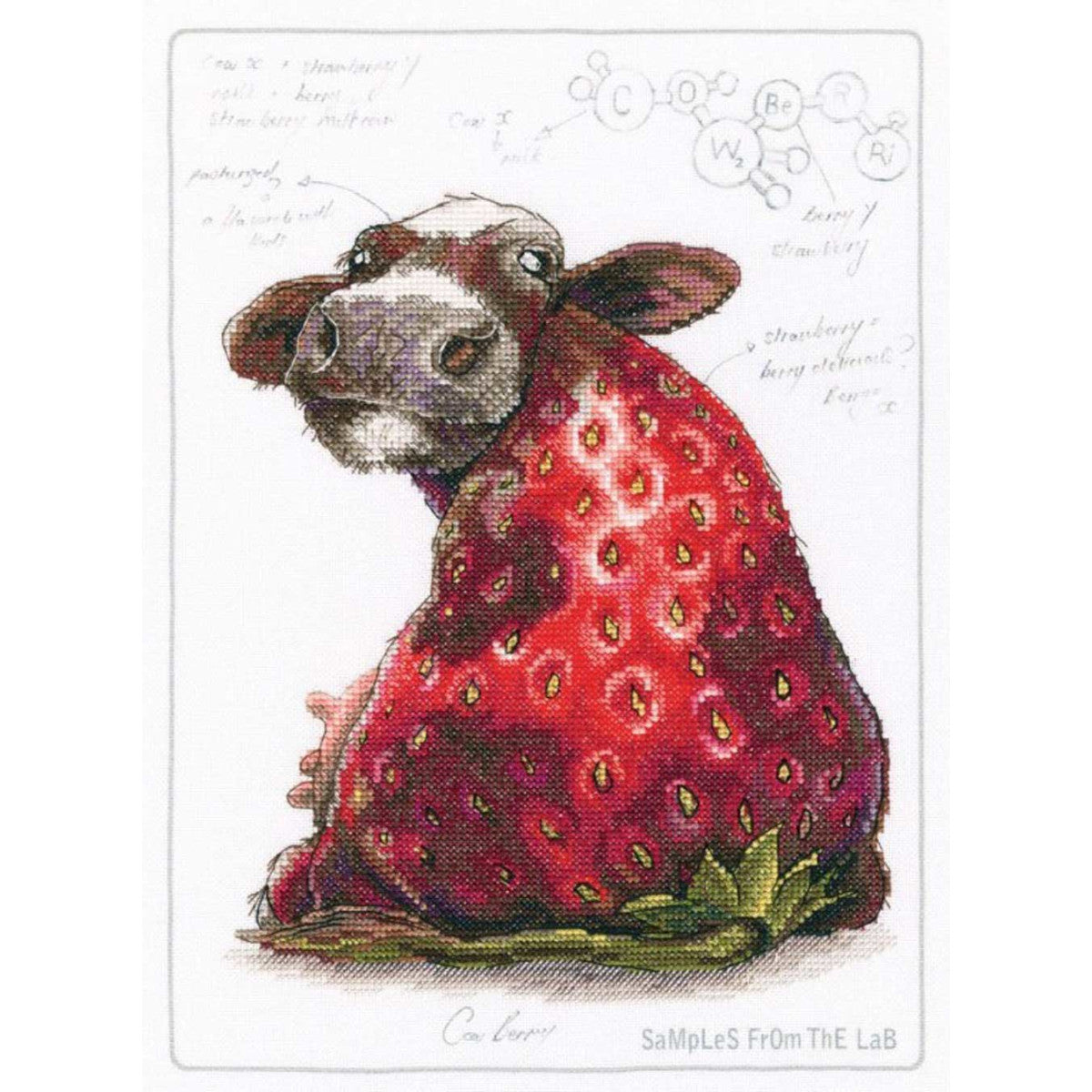 Cross stitch kit. Cow Berry - M70041 RTO