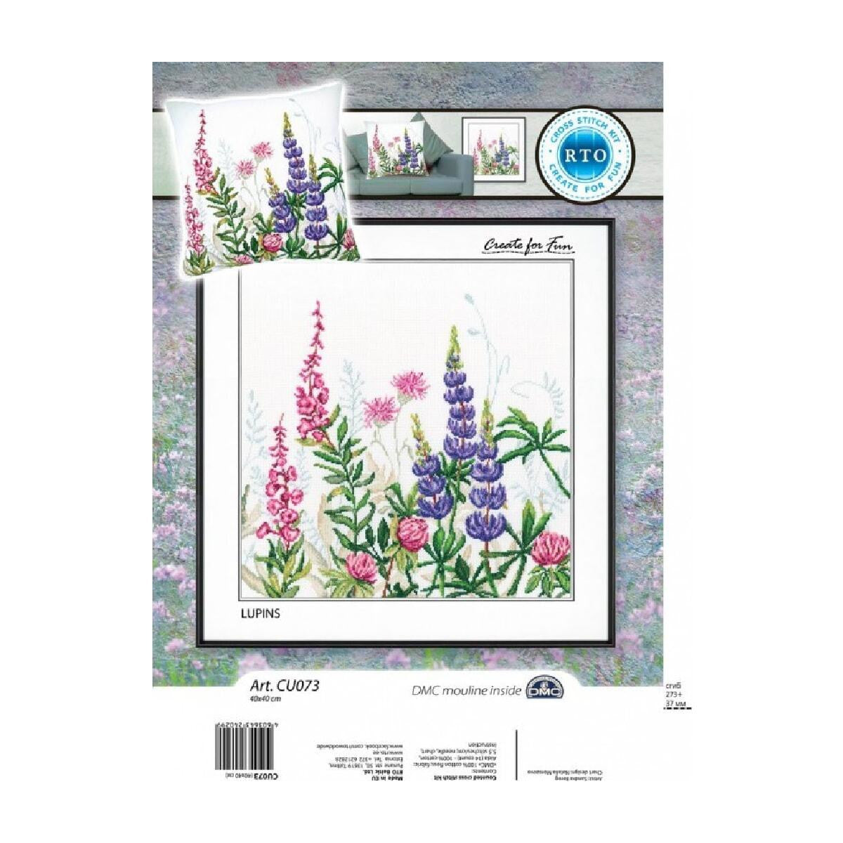 Cross stitch kit. Lupins - CU073 RTO