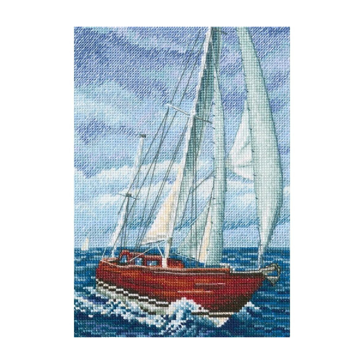 Cross stitch kit. With a taste of salt, wind and sun. Ship - M849 RTO