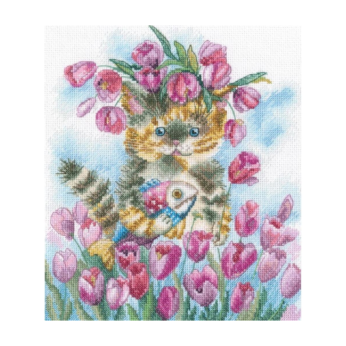 Cross stitch kit. Tulip Spring - M839 RTO