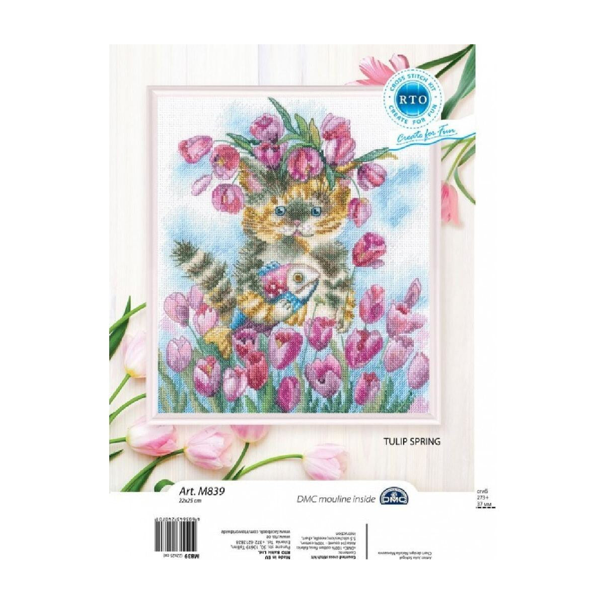 Cross stitch kit. Tulip Spring - M839 RTO